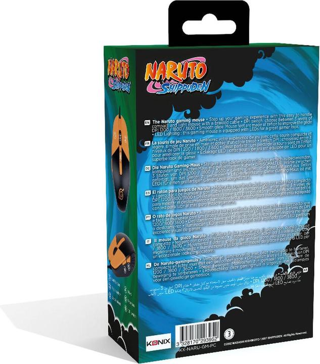 Immagine prodotto Konix Mouse da gioco Naruto Shippuden Naruto (Cablato)