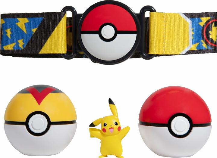 Jazwares Pokémon Clip'n'Go Poké Gürtel Set Pokéball, Levelball & Pikachu