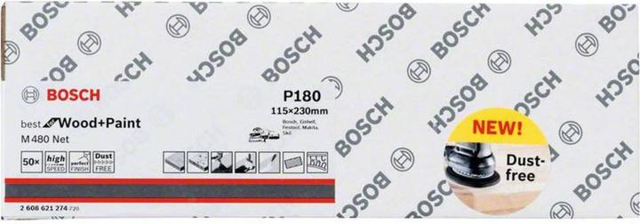 Produktbild Bosch Professional Zubehör EXPERT M480 Schleifnetz für Schwingschleifer, 115 x 230 mm, Körnung 180 (180)
