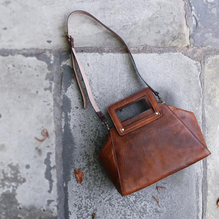 Produktbild Only-Bags.Store Lederhandtasche, Umhängetasche, Top Handle Bag, Weihnachtsgeschenk