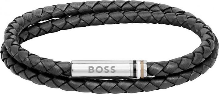 Immagine prodotto Hugo Boss Bracciale doppio in pelle 1580489 - Lunghezza: 19 cm (19 cm, Cuoio)
