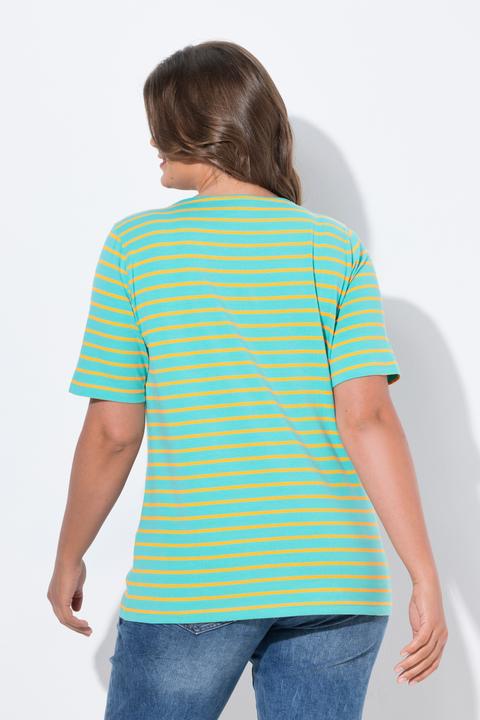 Image du produit Laurasøn T shirt rayé à col rond et manches 1/2 (40)