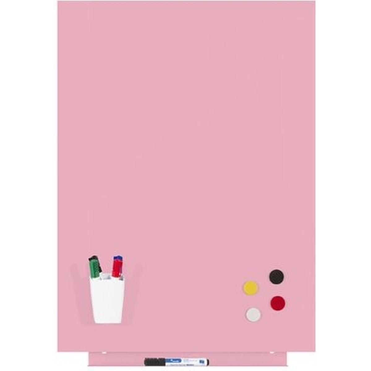 Thumbnail - Rocada, Präsentationstafel, Skinwhiteboard-Modul lackiert 55x75cm RAL 3015 hellrosa (55 x 75 cm)