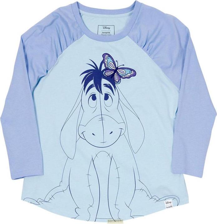 Produktbild Loungefly Winnie the Pooh by Tee T-Shirt Unisex Eeyore Shirred Raglan Grösse M (M)
