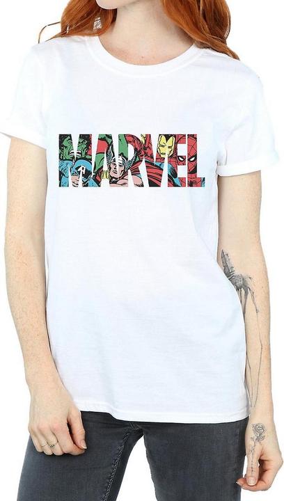 Actual product image Womens/Ladies Characters Cotton Logo Boyfriend T-Shirt (3XL)