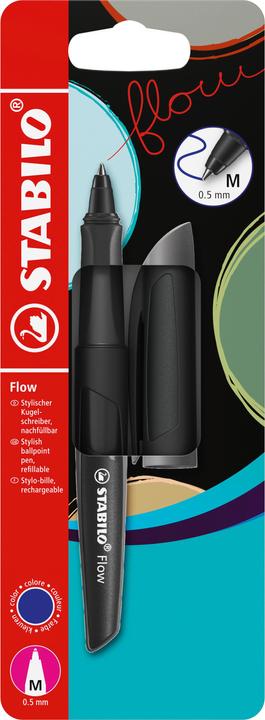 Produktbild STABILO Flow Kugelschreiber Schwarz (Schwarz, 1x)