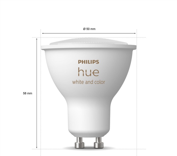 Actual product image Philips Hue White & Color Ambiance starter kit (GU10, 5.70 W, 350 lm, 3 x, G)