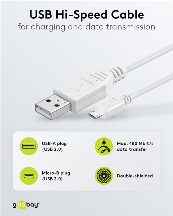 Immagine prodotto Goobay USB 2.0 Hi-Speed (0.60 m, USB 2.0)