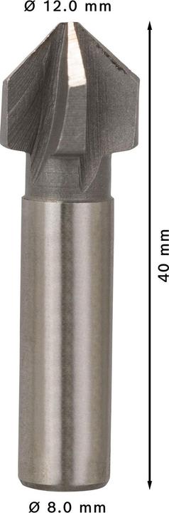 Produktbild Bosch Professional Zubehör PRO Steel HSS Kegelsenker, 12 x 40 mm, M6 (8 mm)