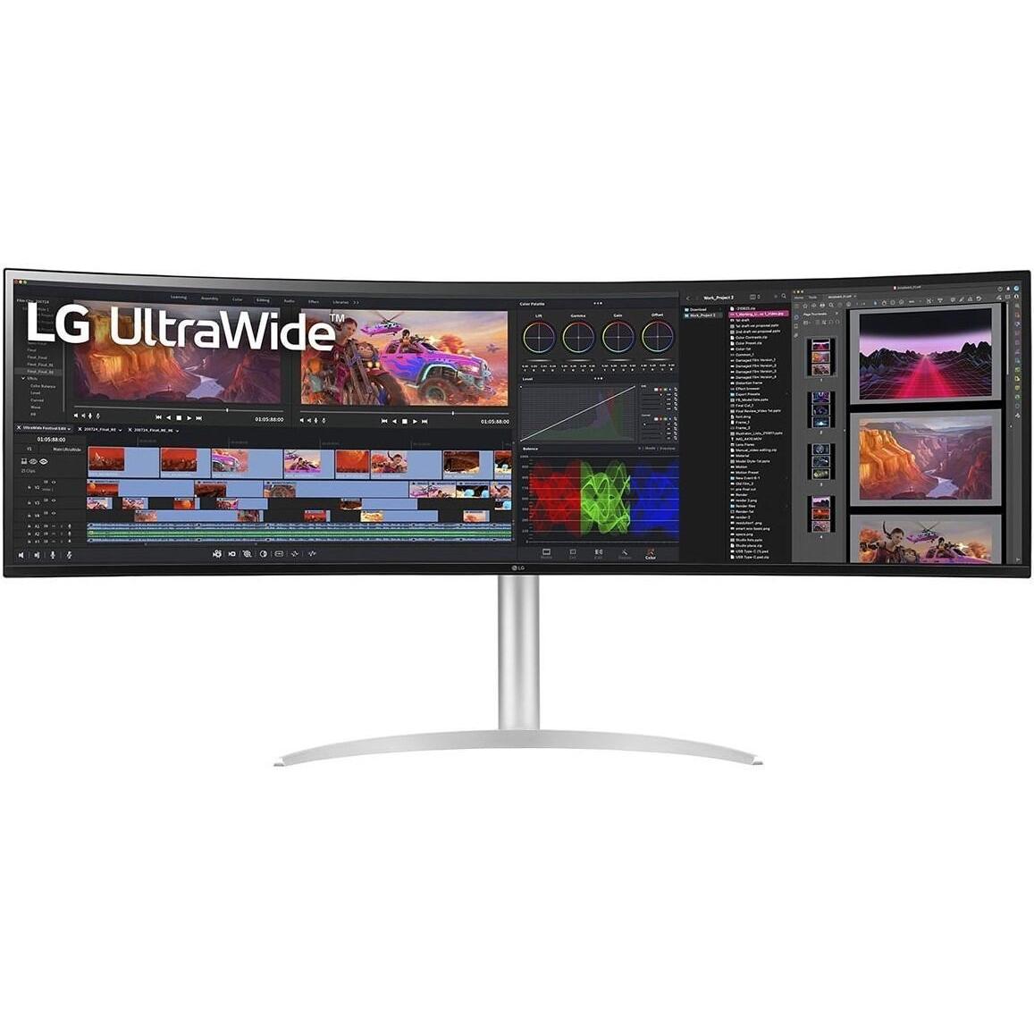 LG 49WQ95X-W.AEU (5120 x 1440 Pixel, 49"), Monitor, Weiss