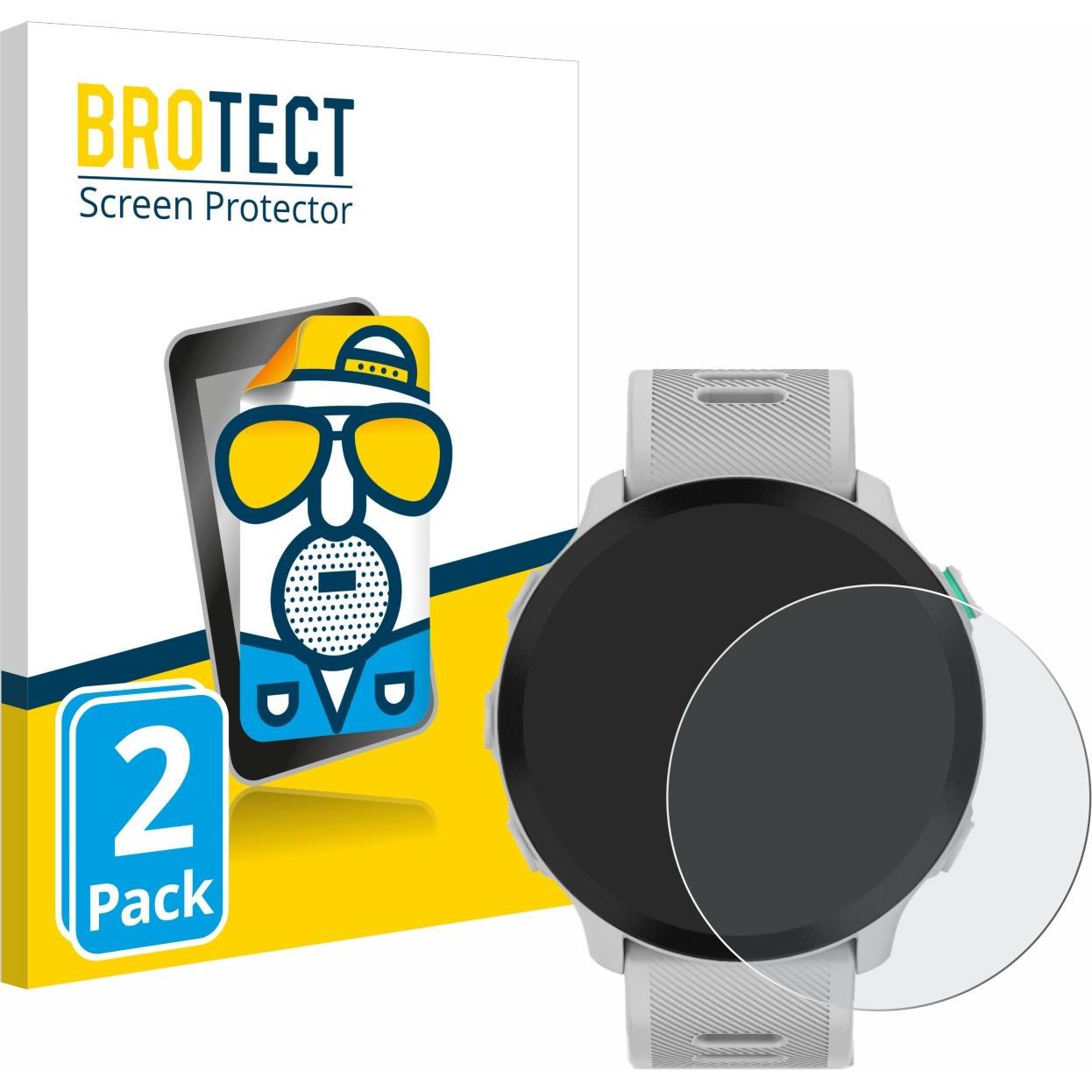 BROTECT Entspiegelungs-Schutzfolie Displayschutz Matt, Smartwatch Schutzfolie, Grau