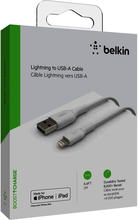 Image du produit Belkin Câble de recharge USB Boost Charge USB-A - Foudre 2 m (2 m, USB 2.0)
