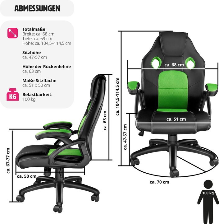 Image du produit tectake Chaises de Camping