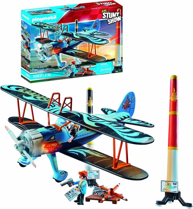 Produktbild Playmobil Air Stuntshow Doppeldecker Phönix (70831, Playmobil Stuntshow)