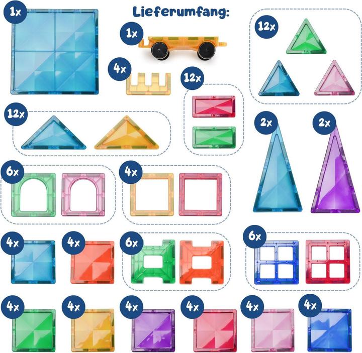 Actual product image Hermex Magnetic building blocks