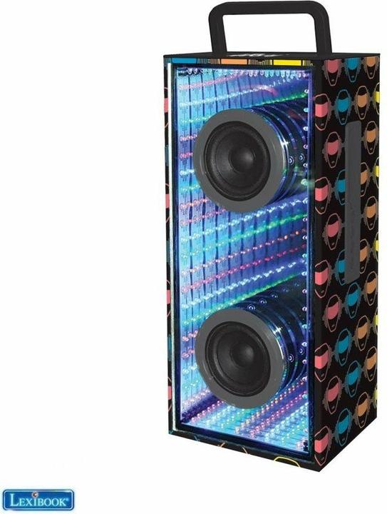 Actual product image Lexibook iParty Bluetooth Portable Speaker with magical infinity flashing lights (BTL600)