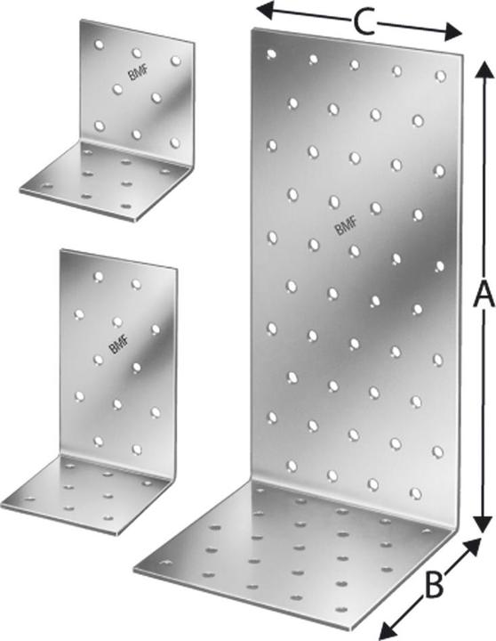Immagine prodotto Simpson Sst Angoli SST, tipo L acciaio zincato 80x80 (Connettore angolare, 50 pz.)