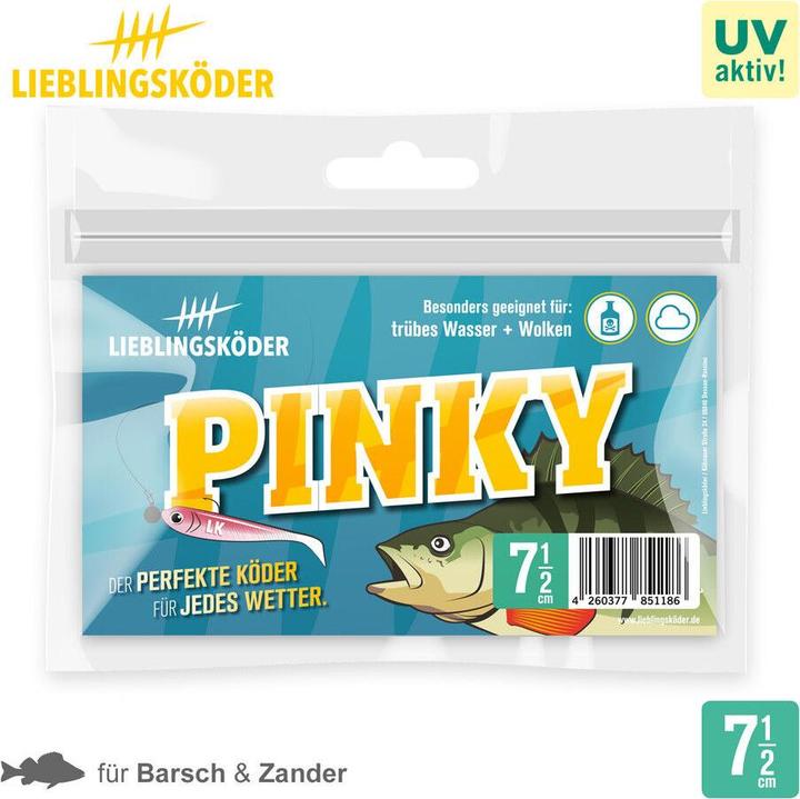 Immagine prodotto Lieblingsköder Pinky (acqua torbida, nuvole) (15 cm)