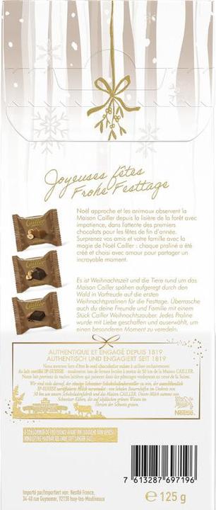 Nährwerte und Zutaten Cailler Schweizer Pralinen (125 g)