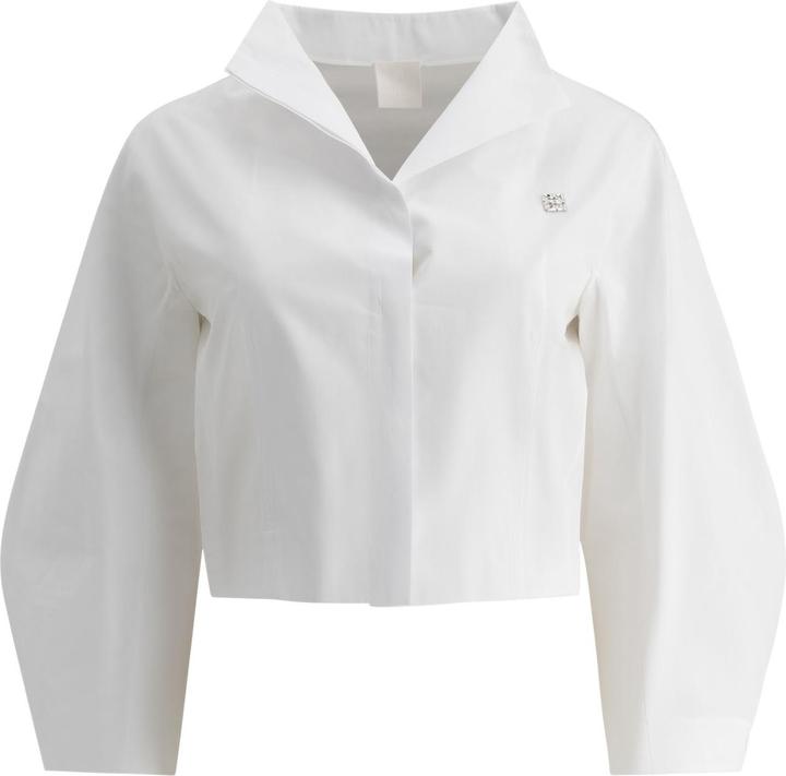 Immagine prodotto Givenchy Cropped poplin shirt (36)