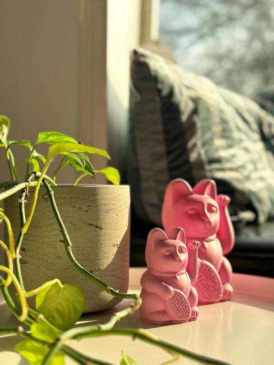 Produktbild Donkey Products Glückskatze Mini Rosa 9,8cm