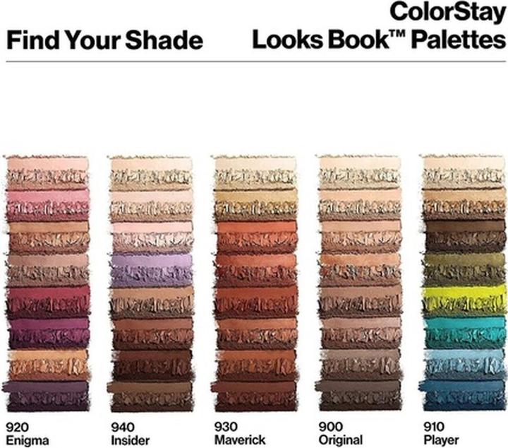 Actual product image Revlon Colorstay Looks Book Ultra Thin Eyeshadow Palette 3.4g