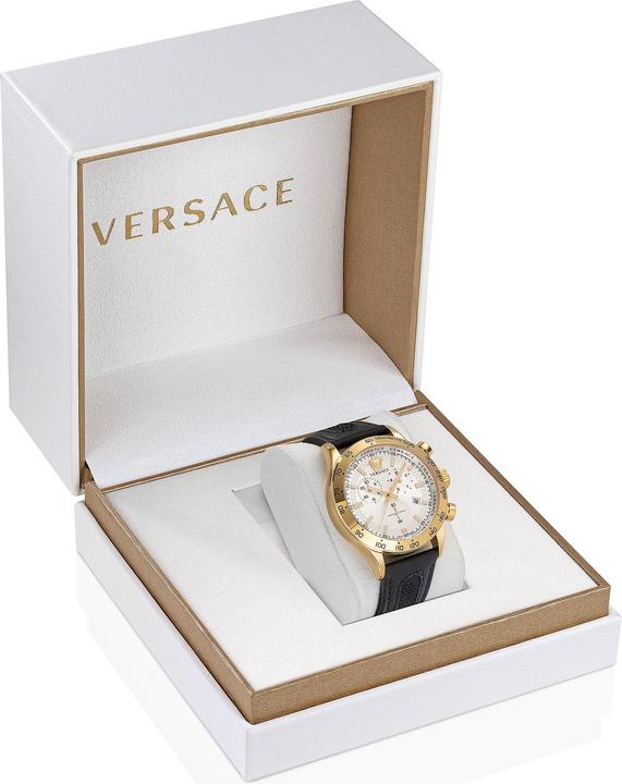 Actual product image Versace Hellenyim Chrono (Chronograph, Analogue wristwatch, 44 mm)