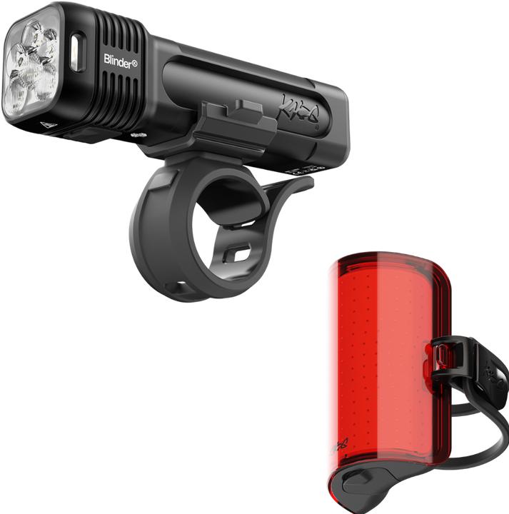 Productafbeelding knog. Blinder 1400 + Blinder Cobber Reflex Twinpack, black (1400 Lumen/30 Lumen) (1400 lm, 300 lm)