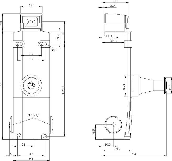 Produktbild Siemens Magnetschalter,vord. Freig.,24VDC