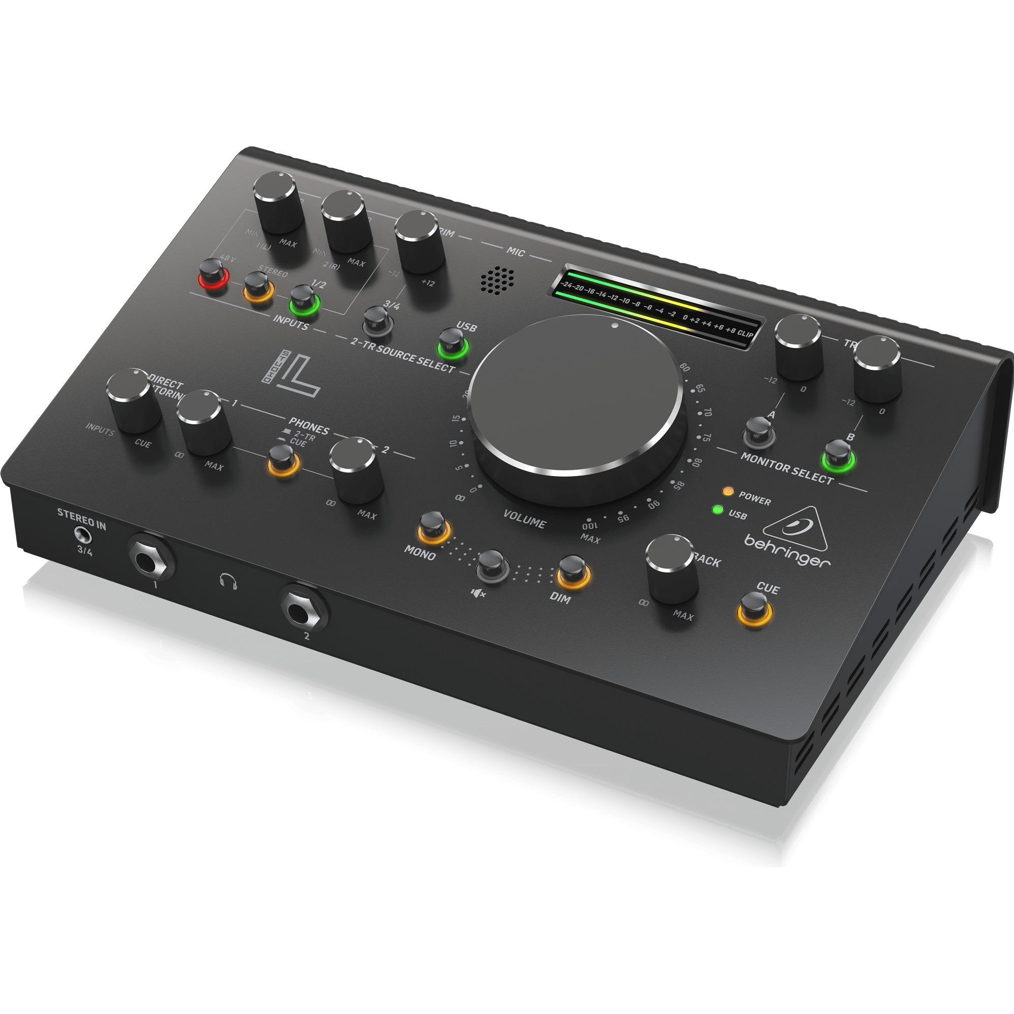 Behringer STUDIO L Interfejs audio USB 2x2 z kontrolerem monitorów (USB), Interfaccia audio, Nero