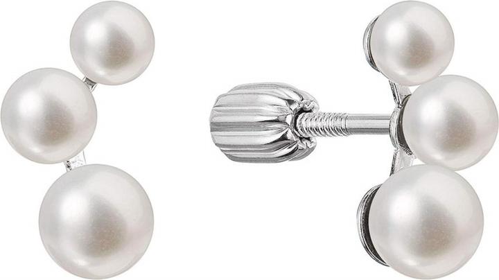 Produktbild Evolution Group - Silver stud earrings with real river pearls 21101.1B
