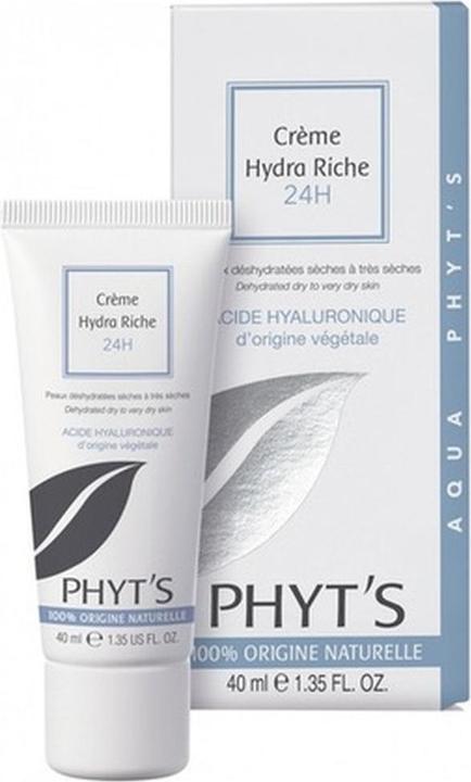 Phyt's BIO-Creme Hydra riche 24h Hyaluronsäure & Shea Butter - 40ml - (40 ml, Tagescreme)