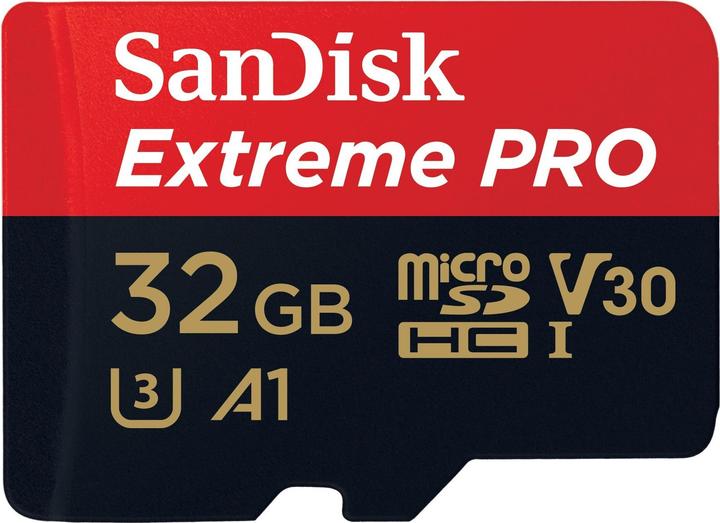 Sandisk Extreme PRO UHS-I V30 (32 GB, microSDHC, U3, UHS-I)