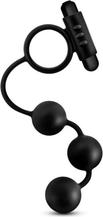 Actual product image Blush Anal AdventuresÂ Platinum Analperlen mit vibrierendem Penisring