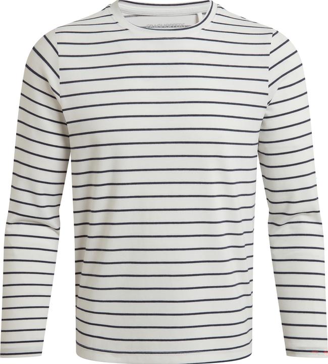 Beige, Sail White / Blue Navy Stripe