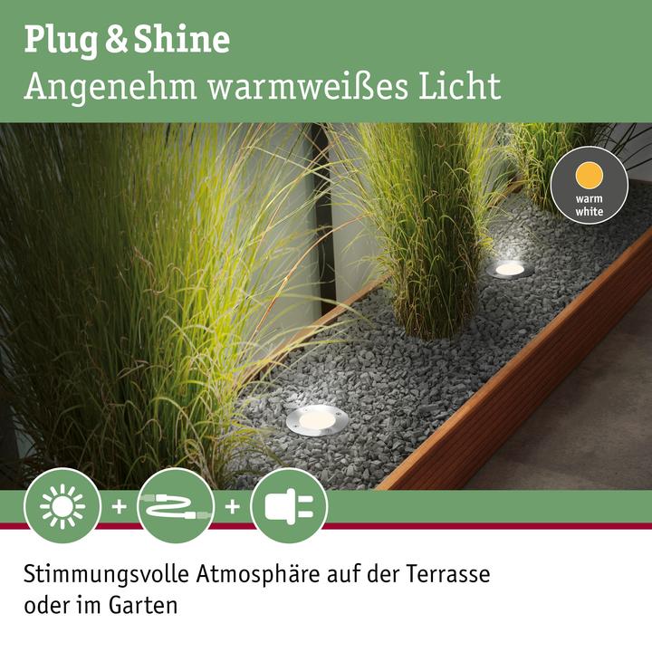 Immagine prodotto Paulmann Luce da incasso a pavimento Plug & Shine (450 lm, IP65)