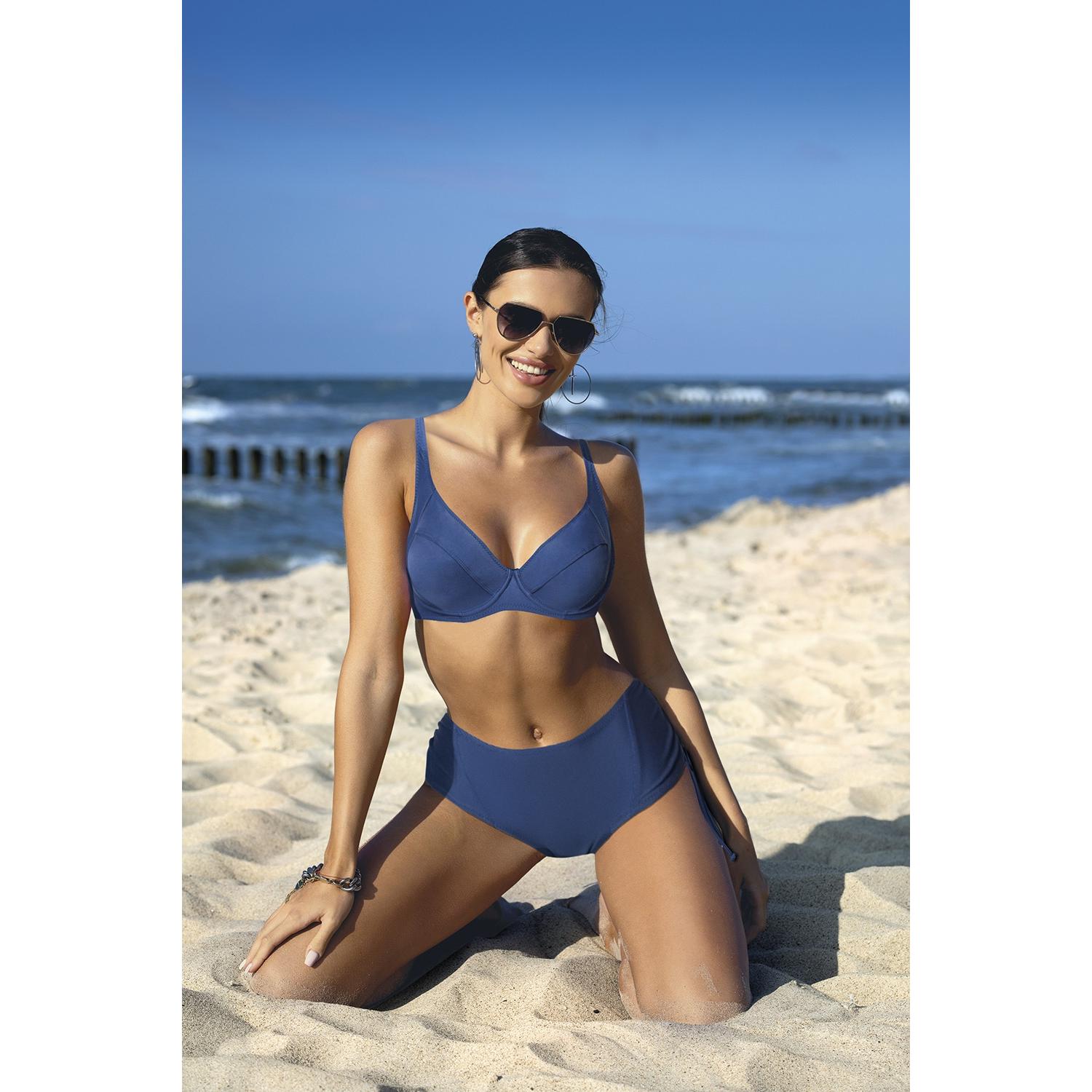 Etna, Damen, Bikini, Zweiteiler Bikini model 183005, Blau, (XXL, 85 L)