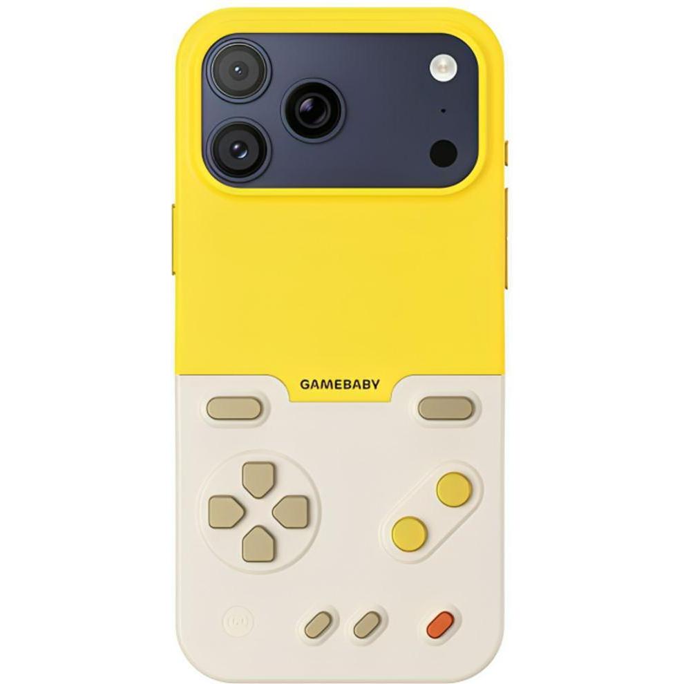 BitmoLab Case GAMEBABY with controller for iPhone 17 Pro Max yellow (Apple iPhone 17 Pro Max) (AF4004)