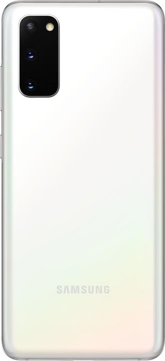 Produktbild Samsung Galaxy S20 5G (128 GB, Cloud White, 6.20", Hybrid Dual SIM + eSIM, 5G)