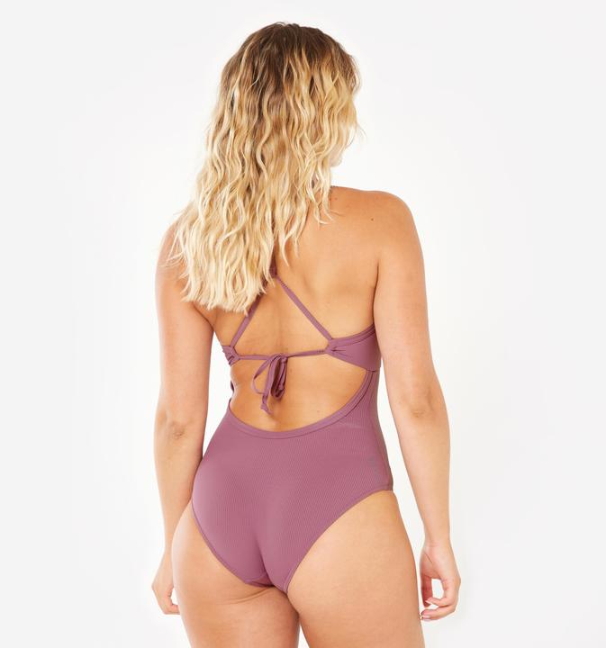 Image du produit Olaian Maillot de bain 1 pièce texturé surf Femme - Bea violet rosewood (38, 40)