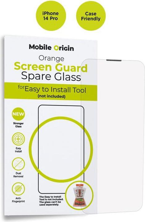 Actual product image Mobile Origin Orange Screen Guard Spare Glass (1 pcs., Apple iPhone 14 Pro)