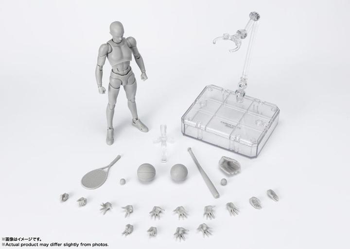 Actual product image Bandai S.H. Figuarts figurine Body-Kun Sports Edition DX Set (Gray Color Ver.) 16 cm
