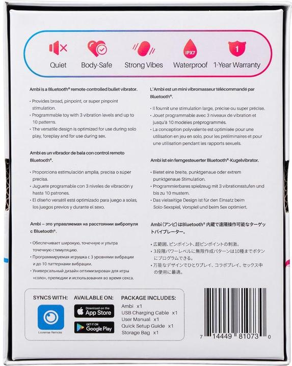 Actual product image Lovense Ambi