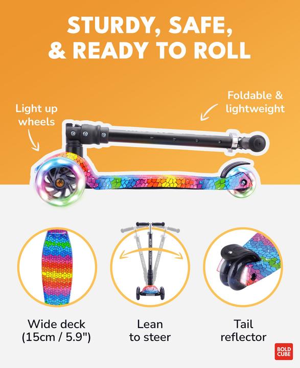 Produktbild Boldcube Grosser 3-Rad-Scooter Crystal Rubix