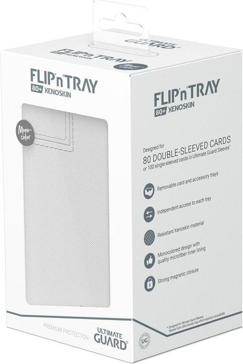 Image du produit Ultimate Guard Flip'n'Tray 80+ XenoSkin Monocolor Blanc