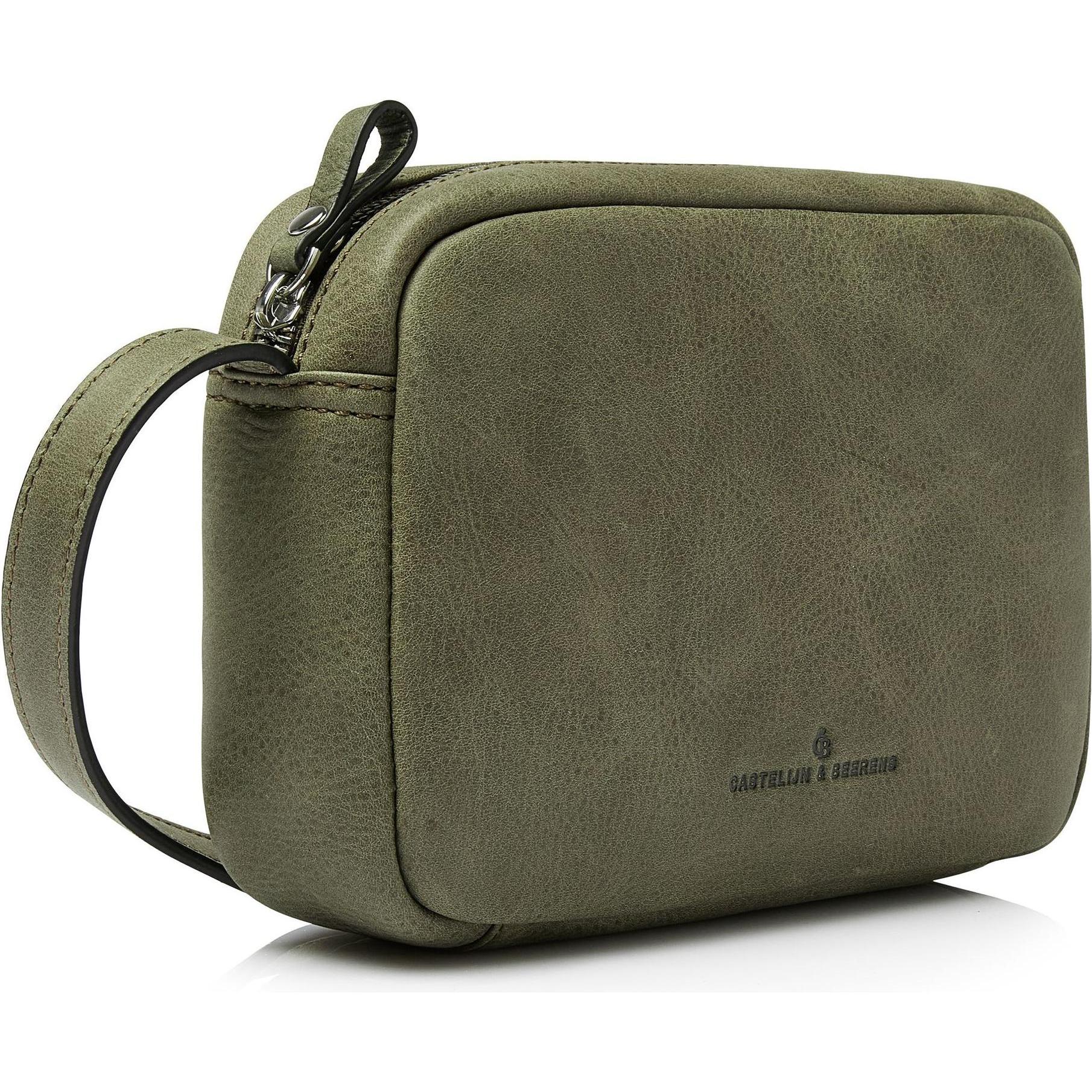 Thumbnail - Castelijn & Beerens, Handtasche, Carisma Umhängetasche Leder 23.5 cm, Grün