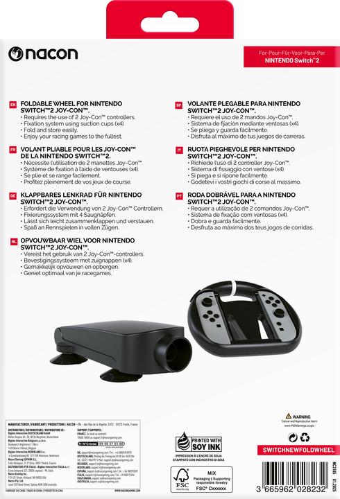 Produktbild Nacon Gaming Foldable Racing Wheel (Switch 2)