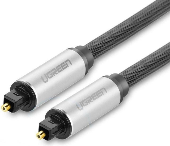 Image du produit Ugreen AV108 Câble audio optique Toslink, braided aluminium, 1.5m (gris) (1.50 m, TOSLINK)