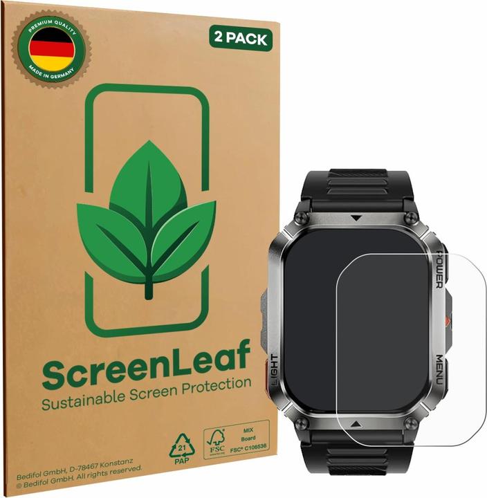 Actual product image ScreenLeaf Screen Protector sustainable Screen Protection, clear, anti-scratch