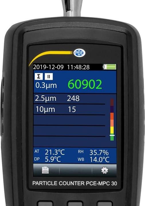 Produktbild PCE Instruments Feinstaub-Messgerät PCE-MPC 30 Luftfeuchtigkeit, Temperatur (Temperaturmessgerät)